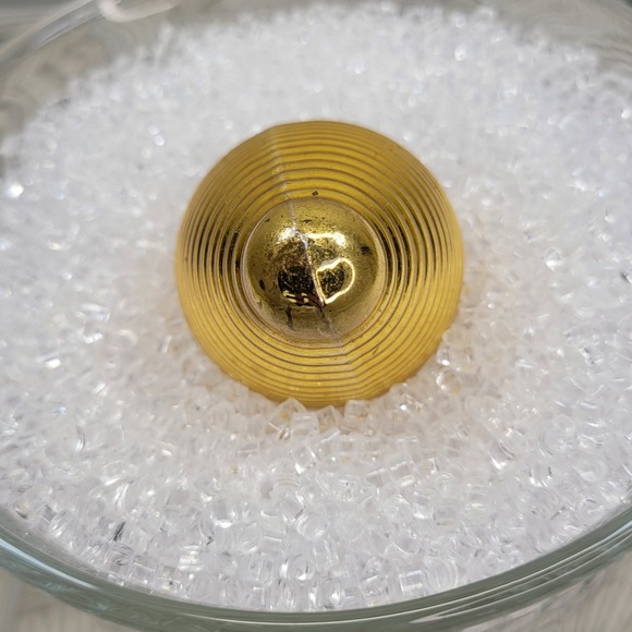 Shiny‎ Brite Gold Ribbed Chinese Lantern Mercury Glass Christmas Ornament Vtg 2 - Picture 6 of 9